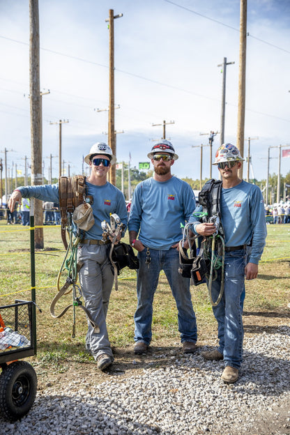 Linemen wearing Wye Delta Conductors sunglasses