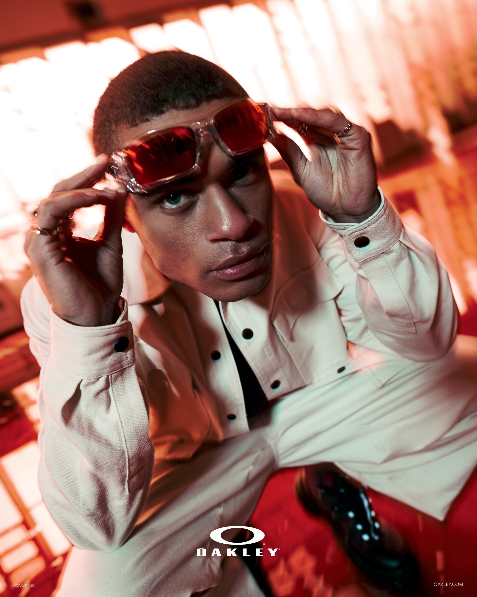 Oakley OO9014 Gascan campaign lifestyle shot