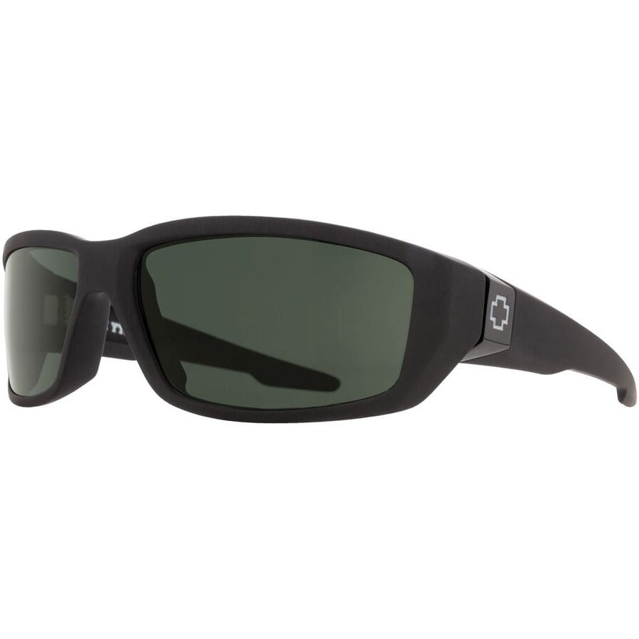 Spy Tarmac Sunglasses - Soft Matte Black / Happy Gray Green Polar