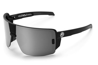 Heat Wave Vector Z87 safety sunglasses - Black Frame / Silver Polarized Lens