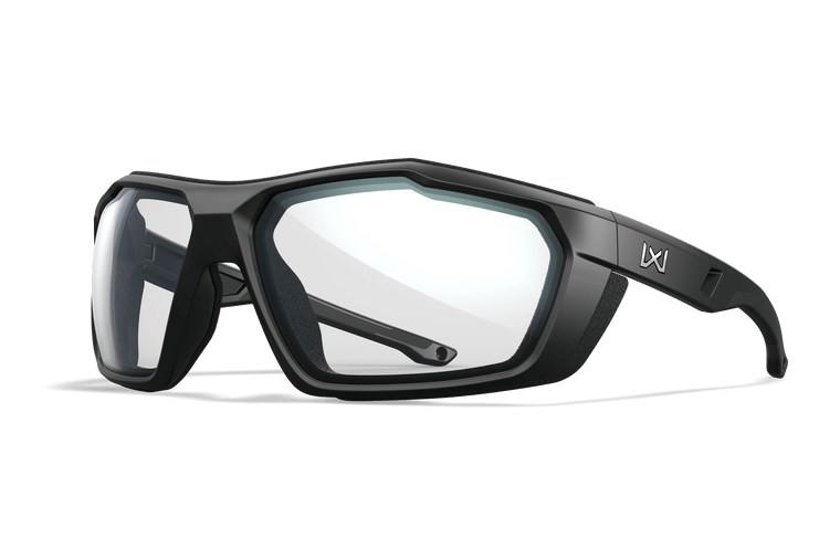 Wiley X Shield, clear lens indoors