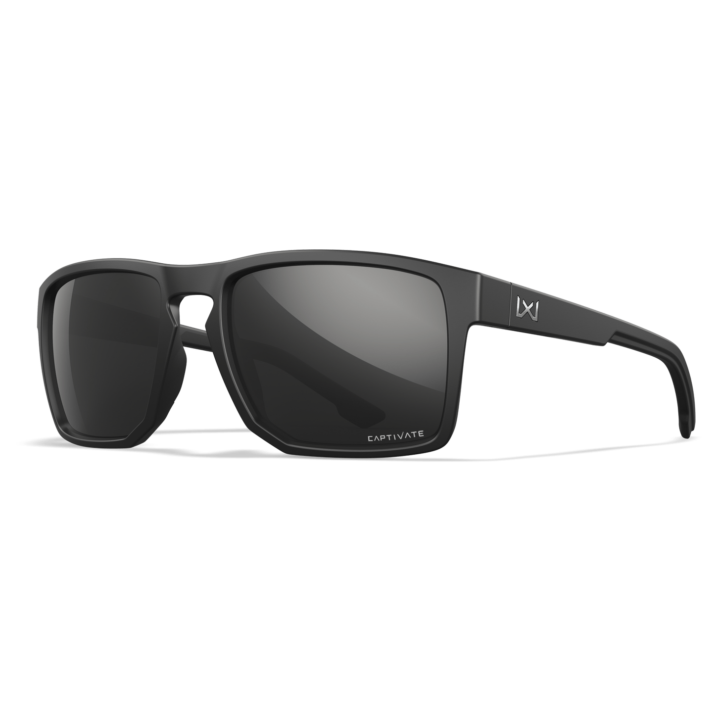 Wiley X Founder Black Frame / Polarized Black Mirror Lens