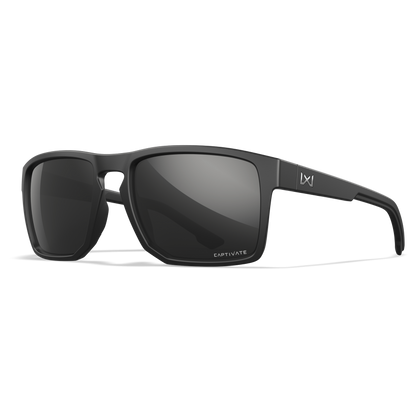 Wiley X Founder Black Frame / Polarized Black Mirror Lens