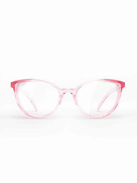 Stoggles Cat Eye, blush frame, front view