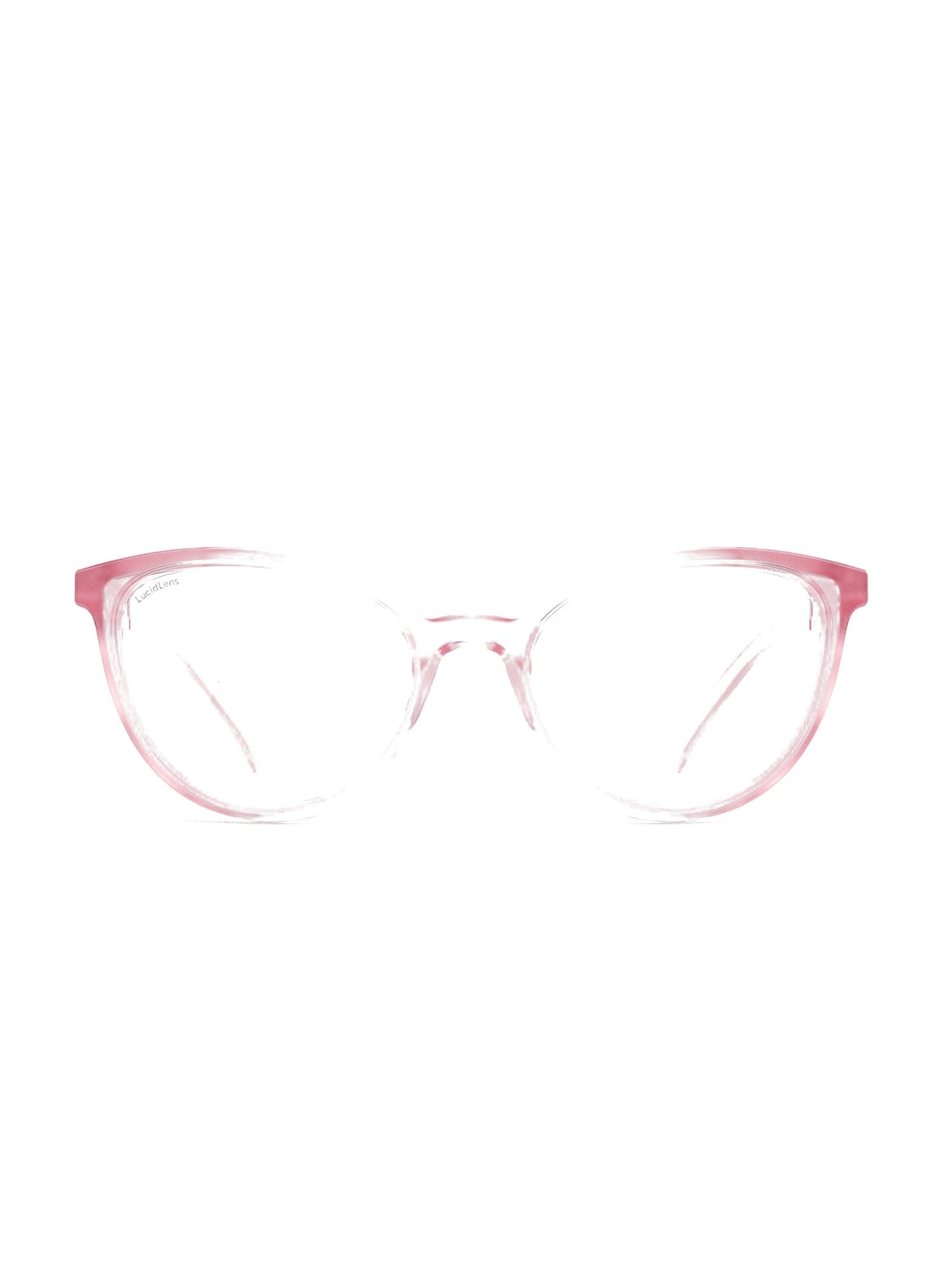 Stoggles Cat Eye, blush frame, front view