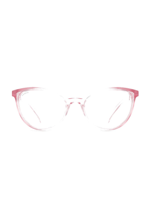 Stoggles Cat Eye, blush frame, front view