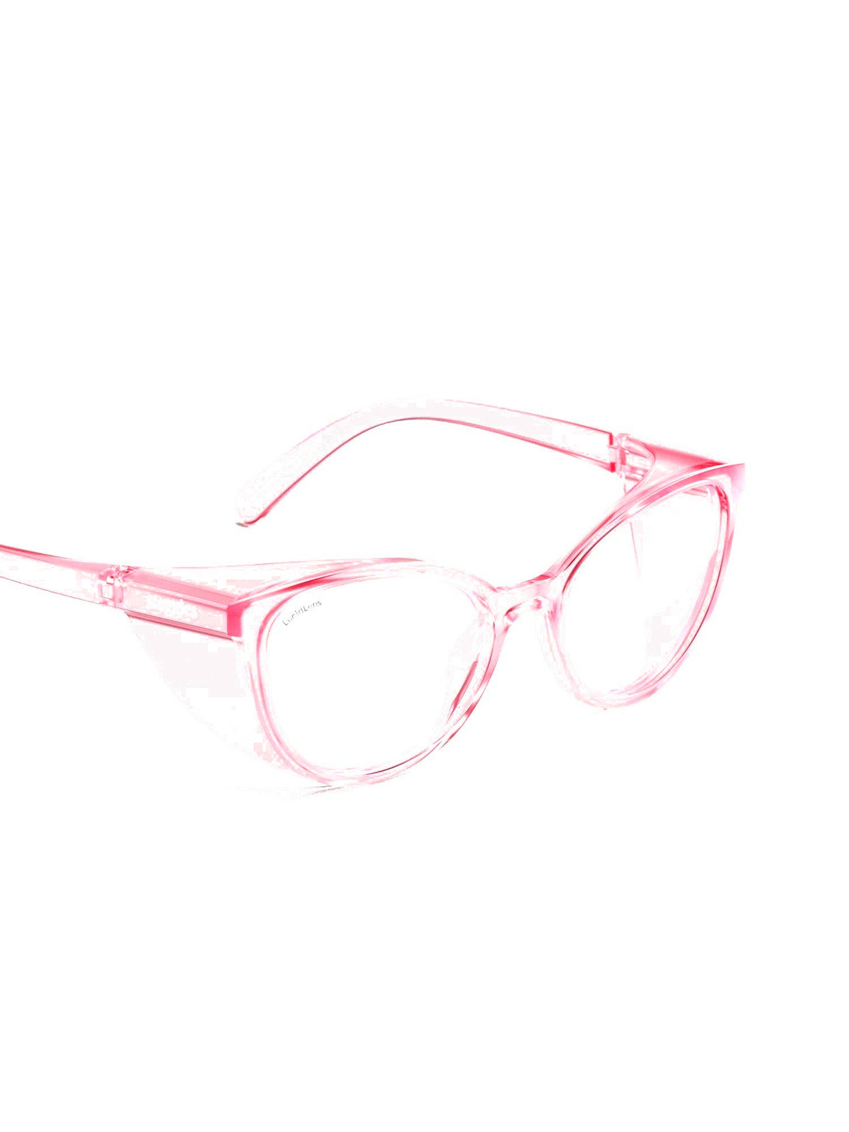Stoggles Cat Eye, blush frame, side view