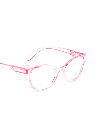 Stoggles Cat Eye, blush frame, side view