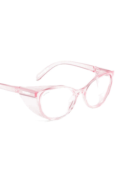 Stoggles Cat Eye, blush frame, side view