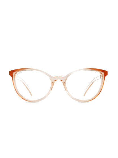 Stoggles Cat Eye, peach frame, front view