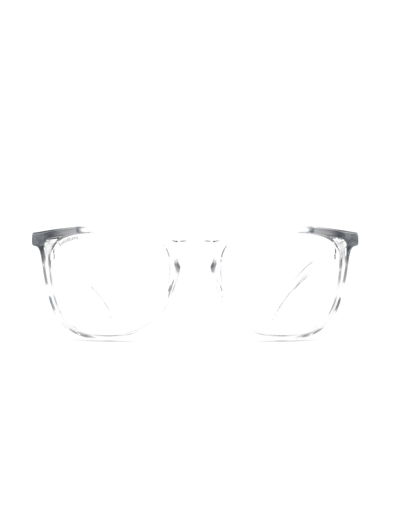 Stoggles Square, clear frame, front view