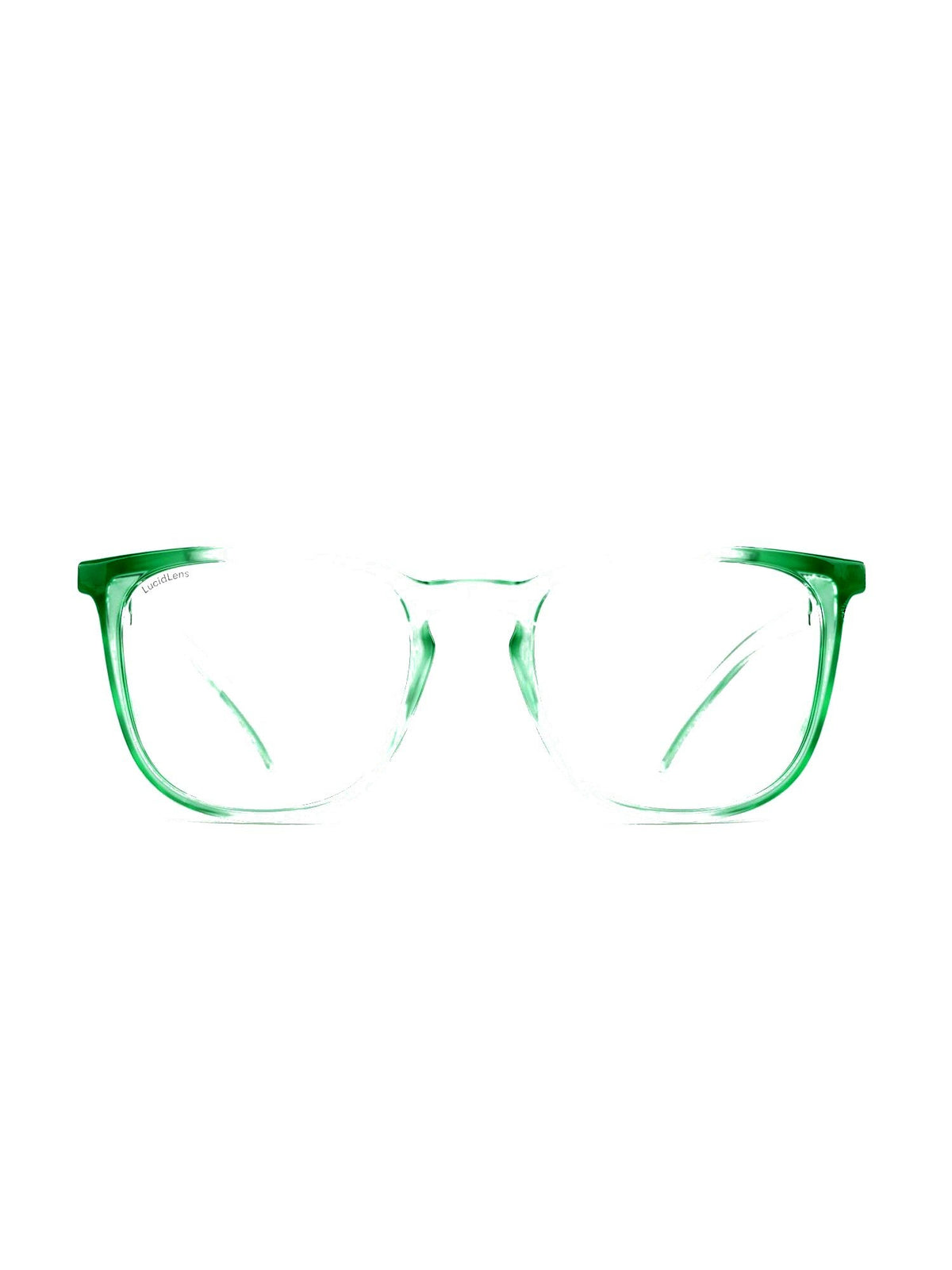 Stoggles Square, jade frame, front view