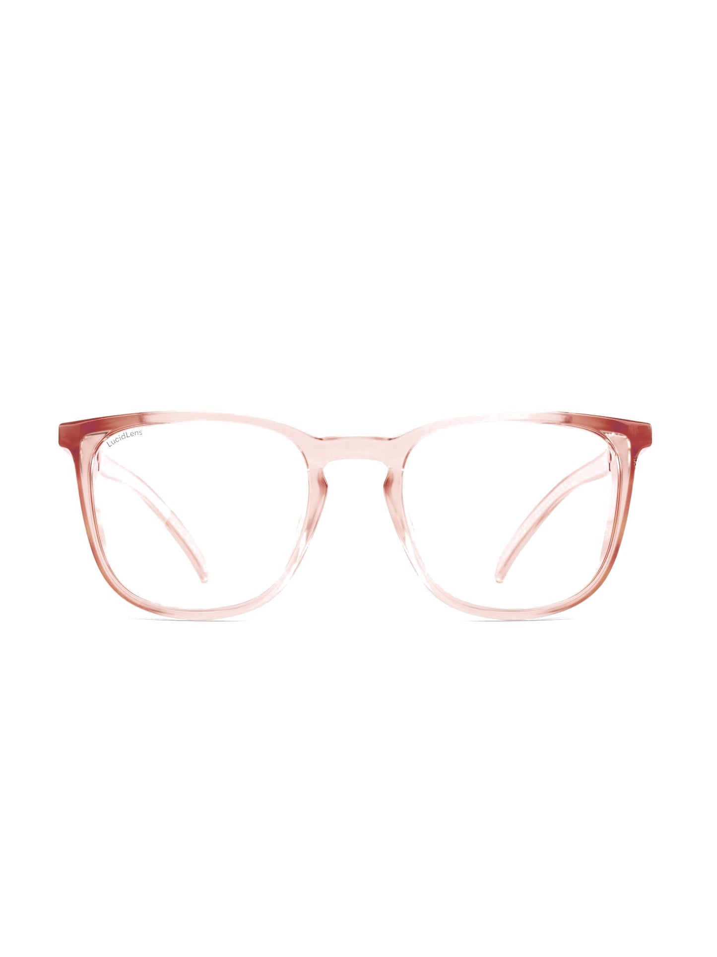 Stoggles Square, sangria frame, front view
