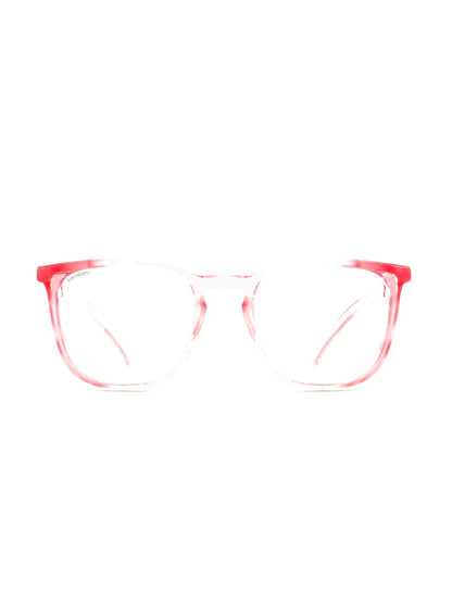 Stoggles Square, blush frame, front view