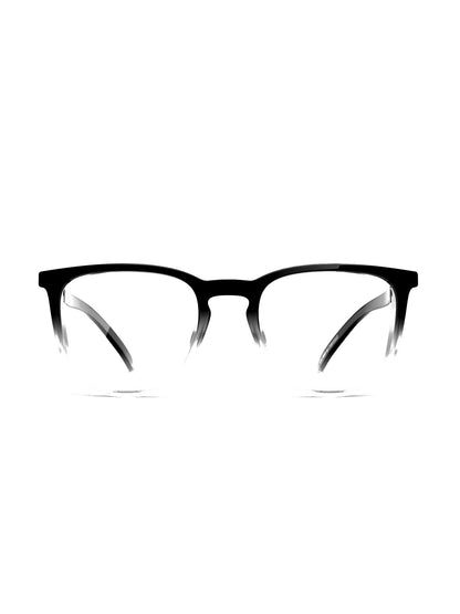 Stoggles Square, black fade frame, front view
