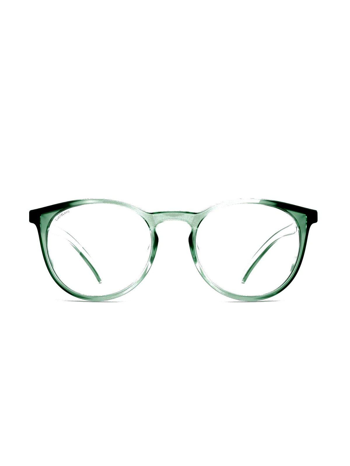 Stoggles Round, moss frame, front view