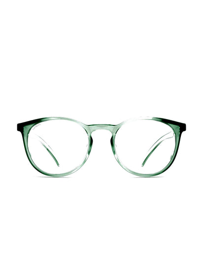 Stoggles Round, moss frame, front view