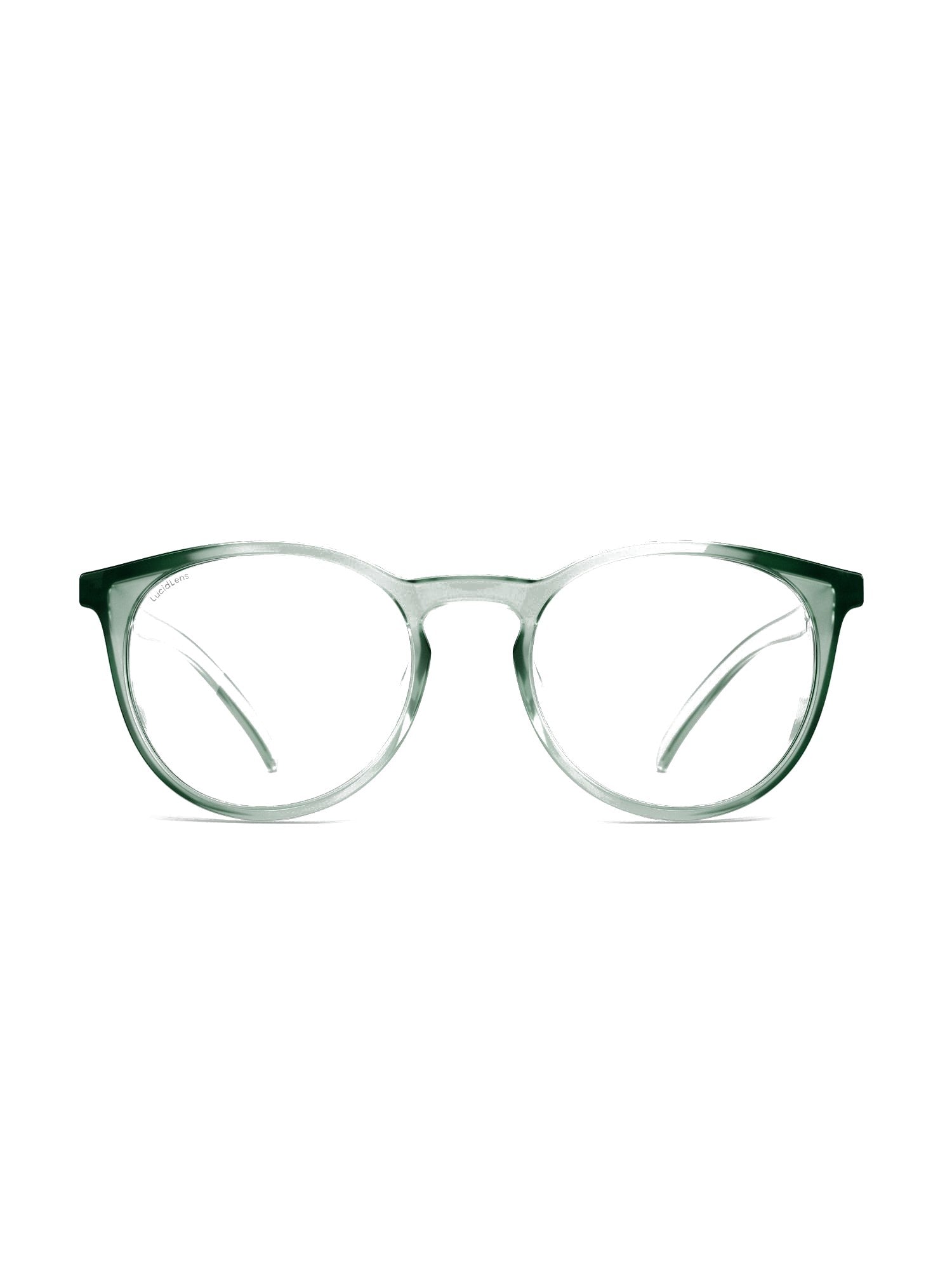 Stoggles Round, moss frame, front view