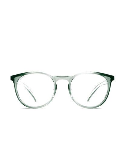 Stoggles Round, moss frame, front view