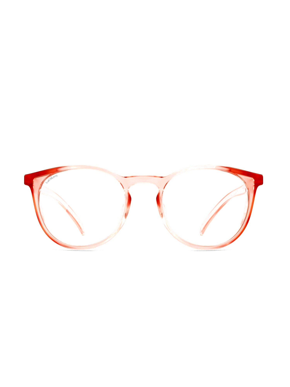 Stoggles Round, sangria frame, front view