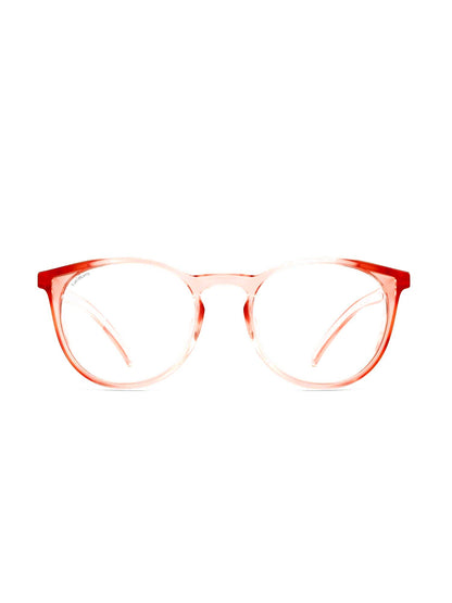 Stoggles Round, sangria frame, front view