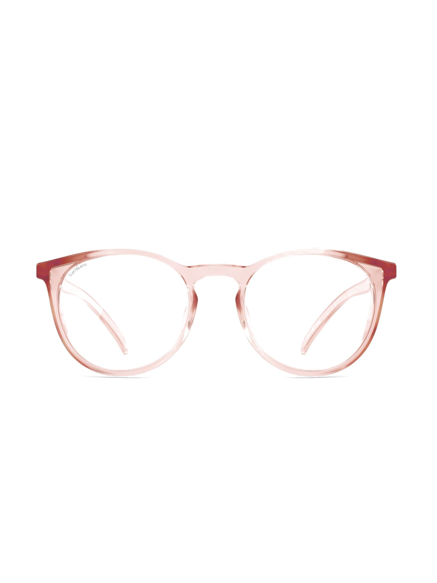 Stoggles Round, sangria frame, front view
