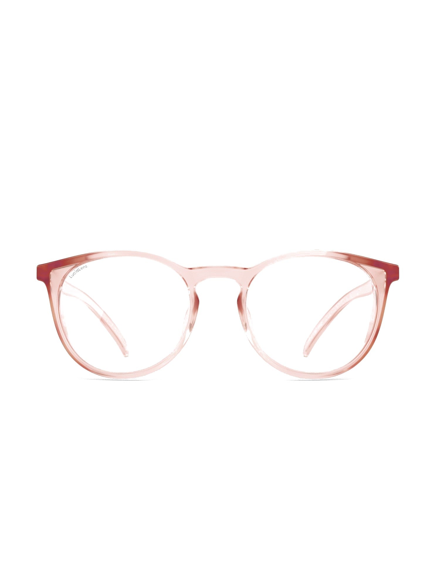 Stoggles Round, sangria frame, front view