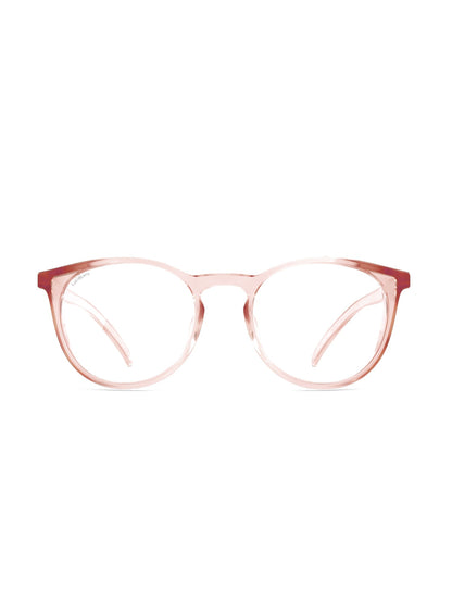 Stoggles Round, sangria frame, front view