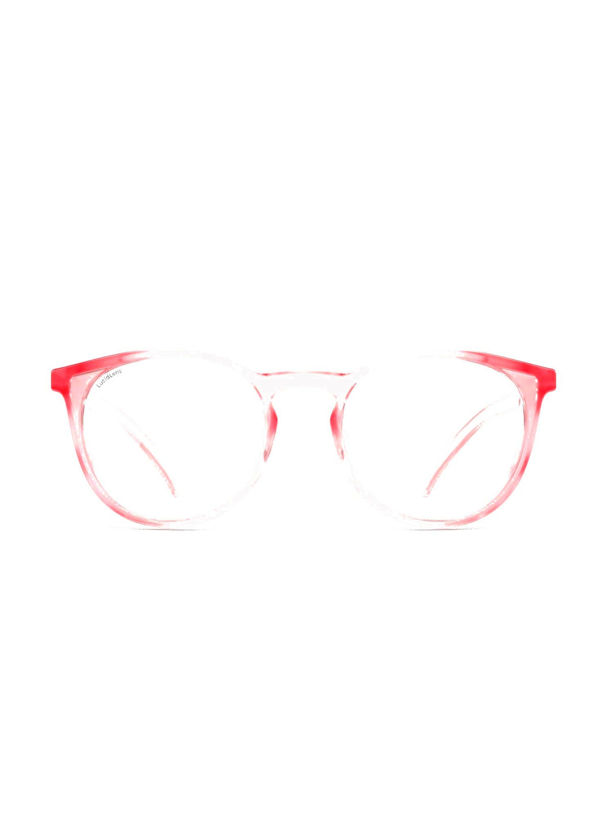 Stoggles Round, blush frame, front view