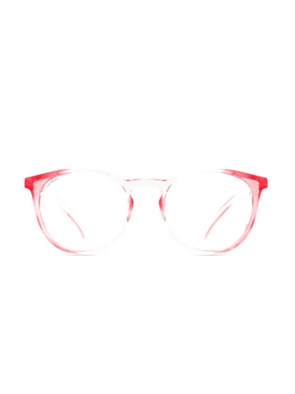 Stoggles Round, blush frame, front view