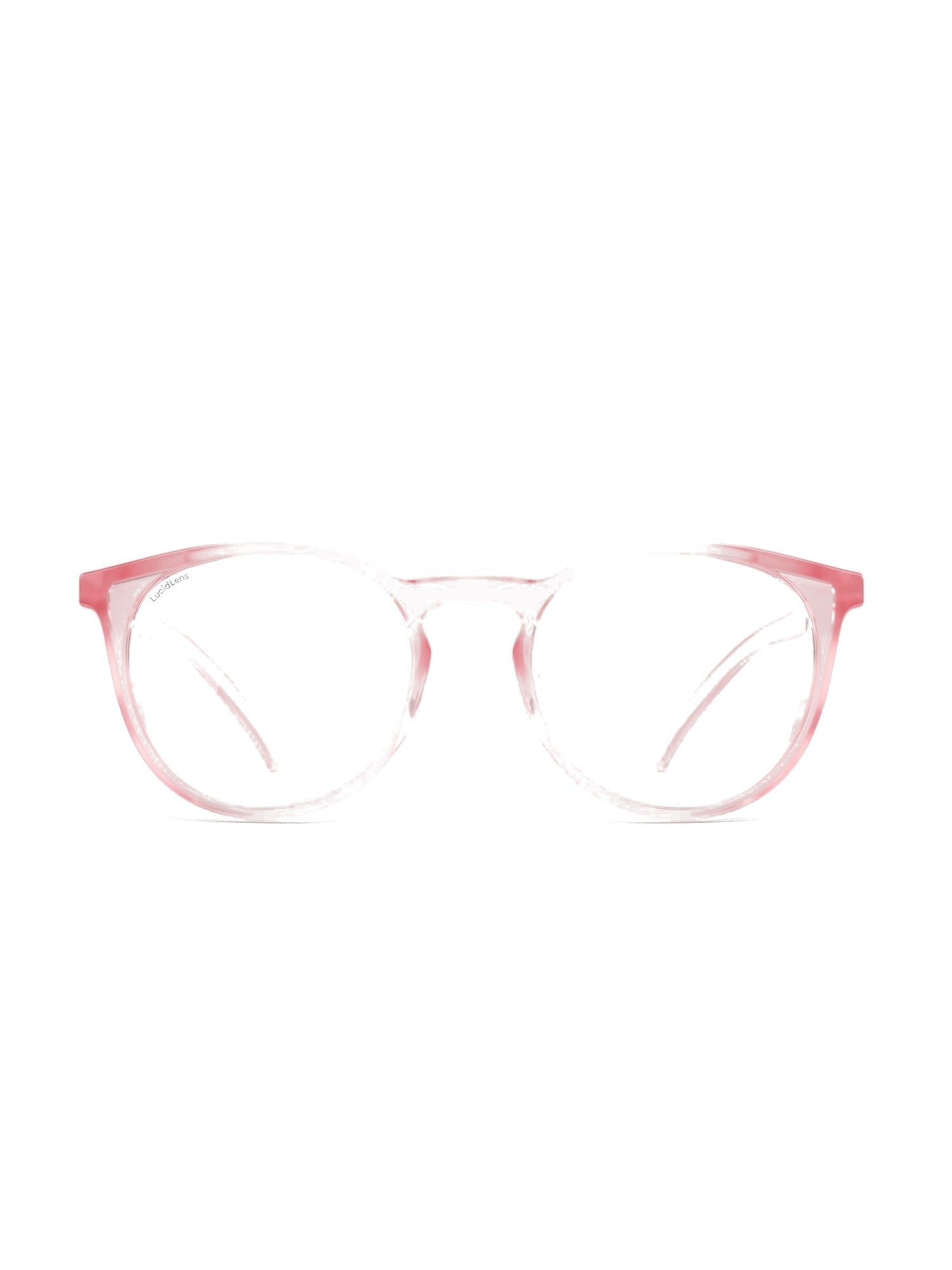Stoggles Round, blush frame, front view