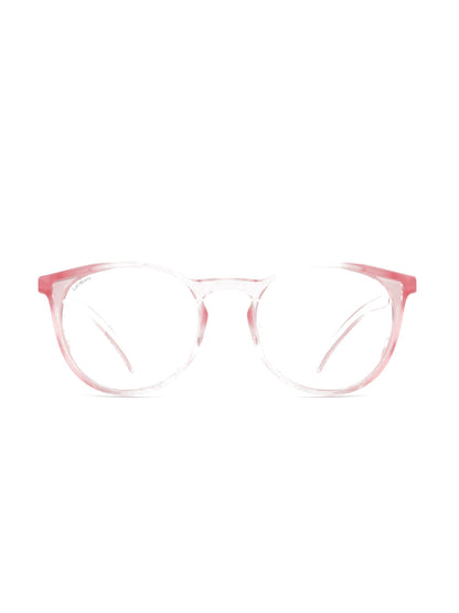 Stoggles Round, blush frame, front view