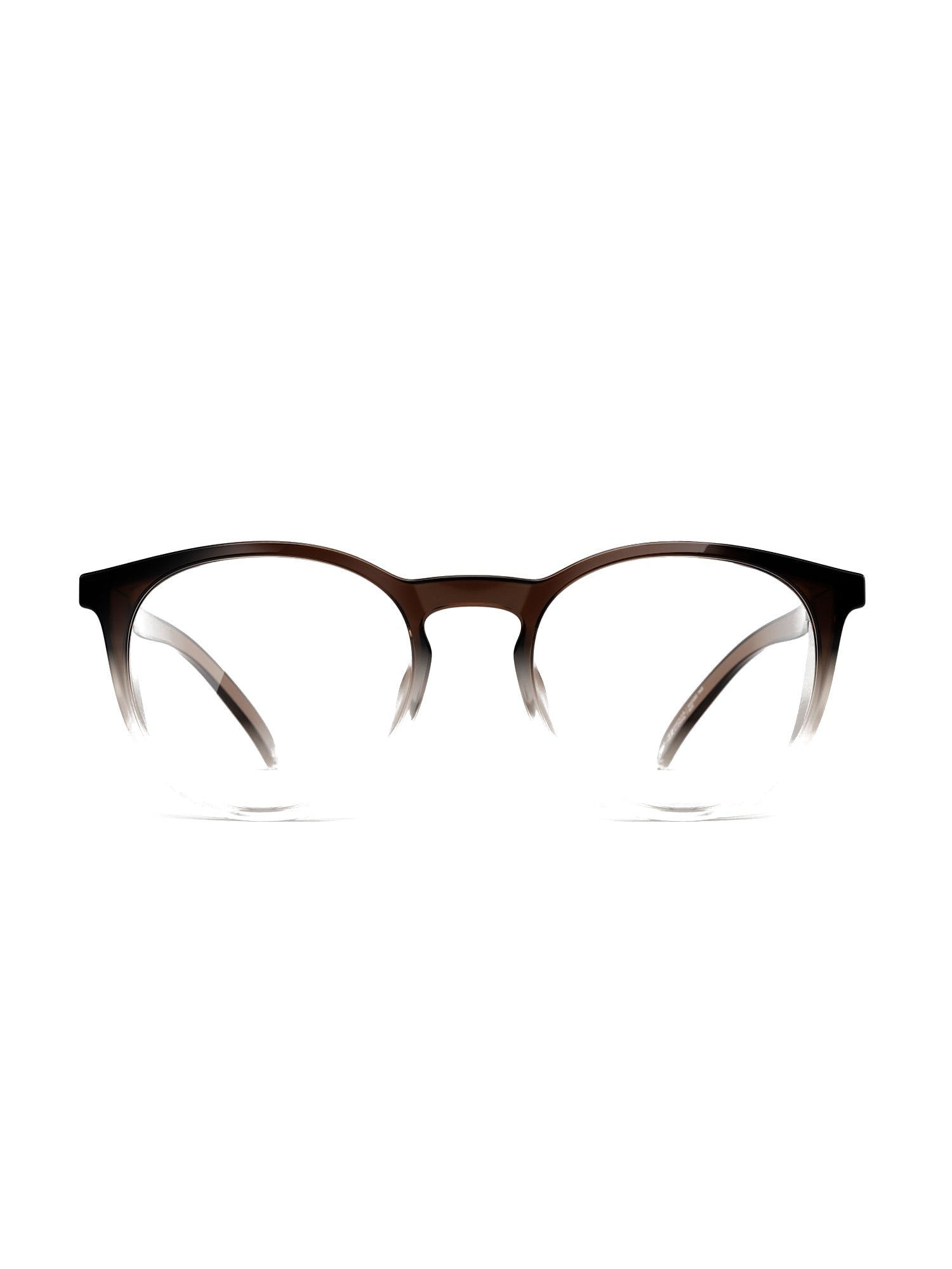 Stoggles Round, brown fade frame, front view