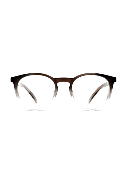 Stoggles Round, brown fade frame, front view
