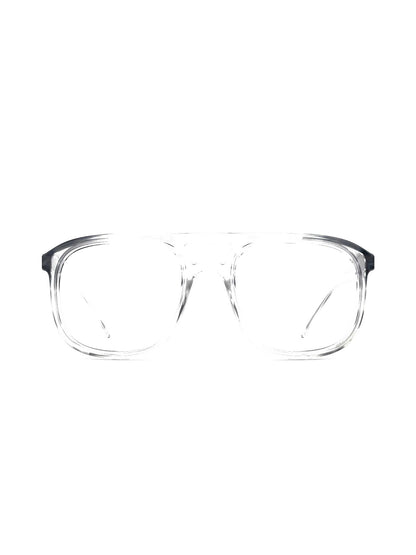 Stoggles Aviator, clear frame, front view
