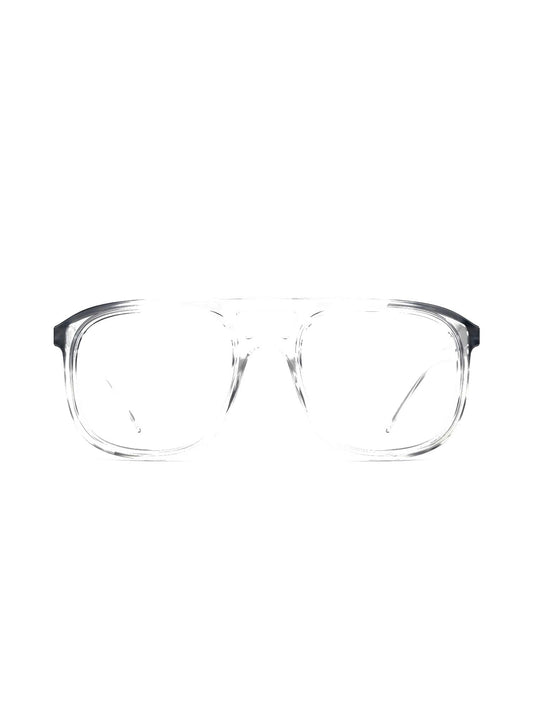 Stoggles Aviator, clear frame, front view