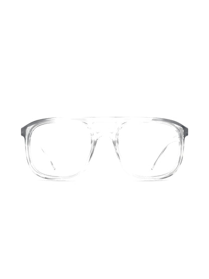 Stoggles Aviator, clear frame, front view