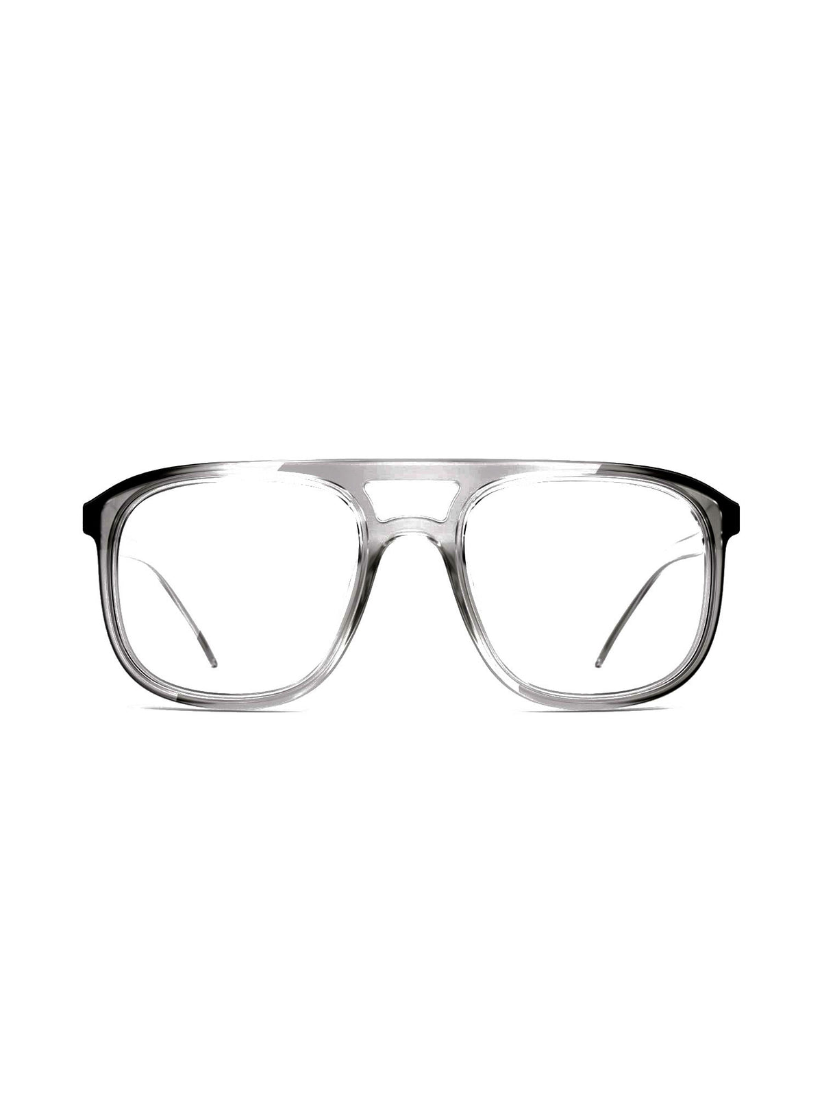 Stoggles Aviator, charcoal frame, front view
