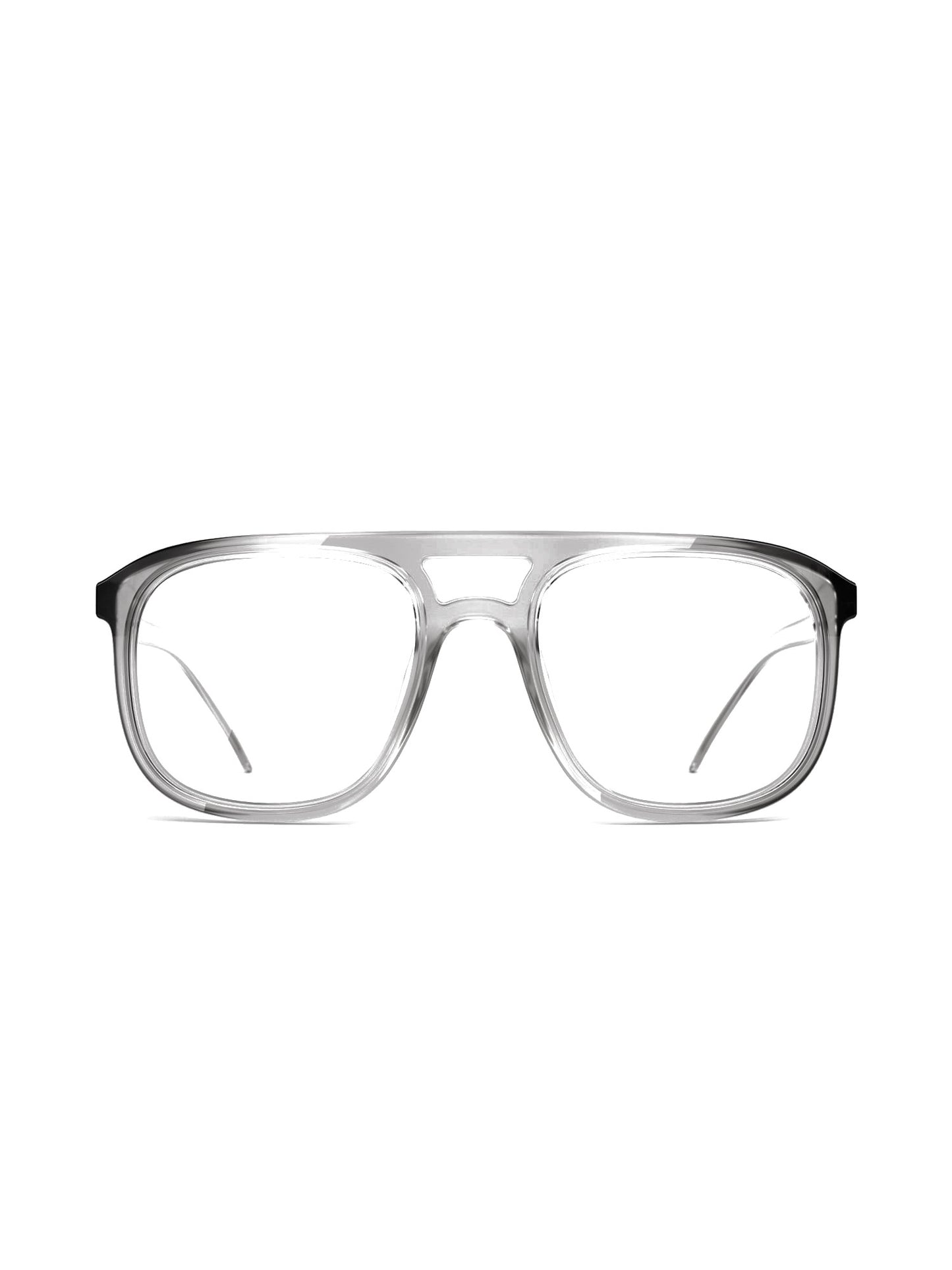 Stoggles Aviator, charcoal frame, front view