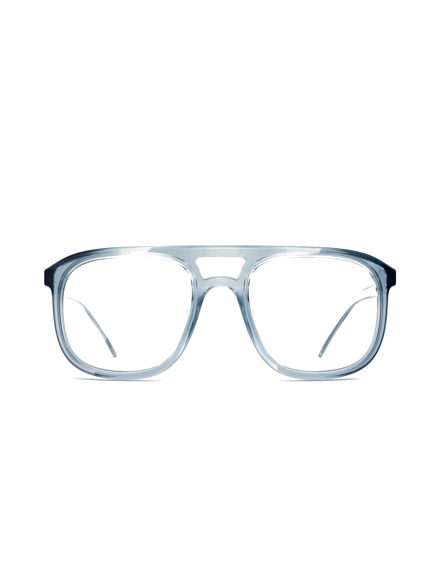 Stoggles Aviator, denim frame, front view