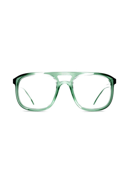 Stoggles Aviator, moss frame, front view