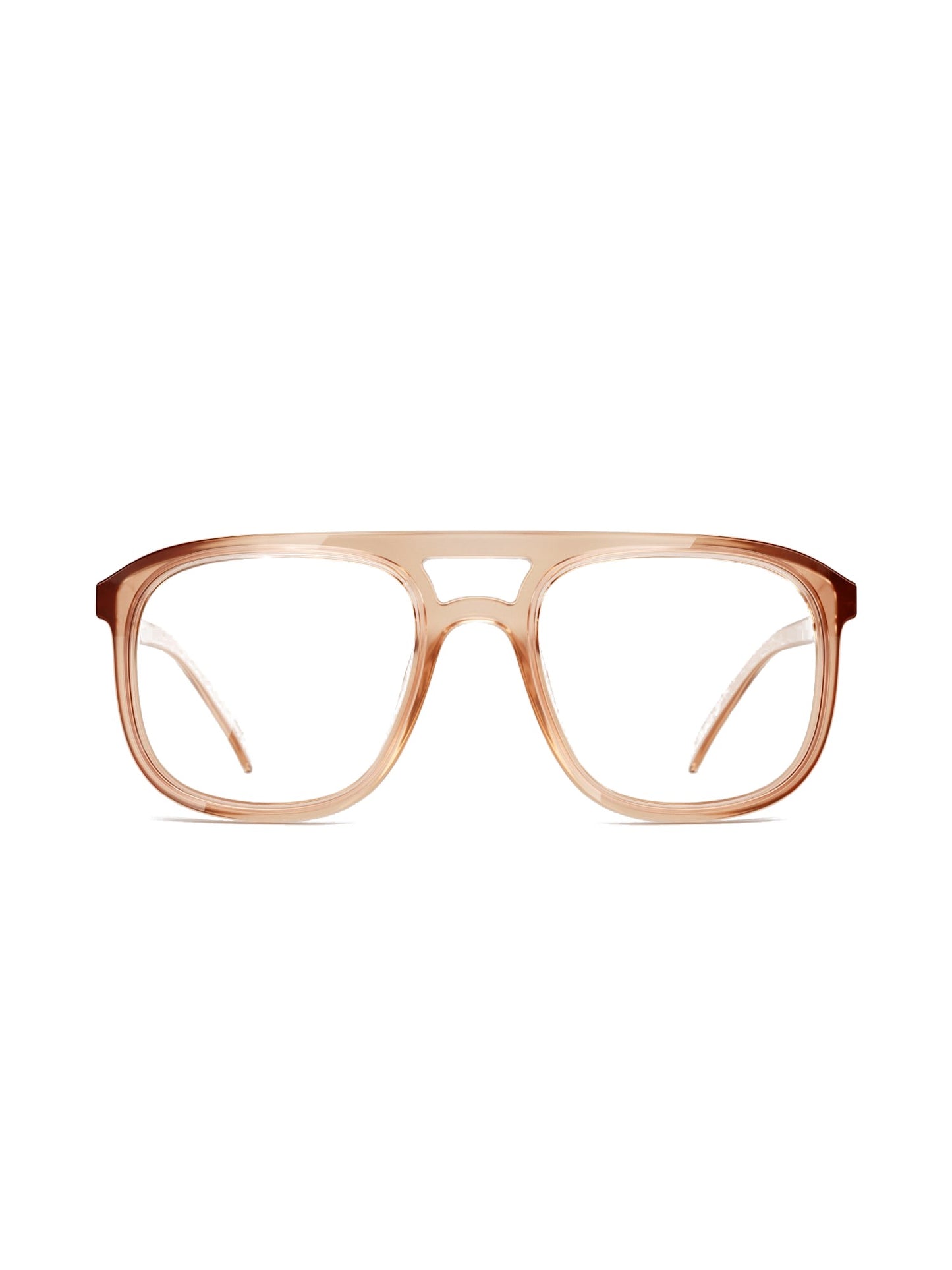 Stoggles Aviator, redwood frame, front view