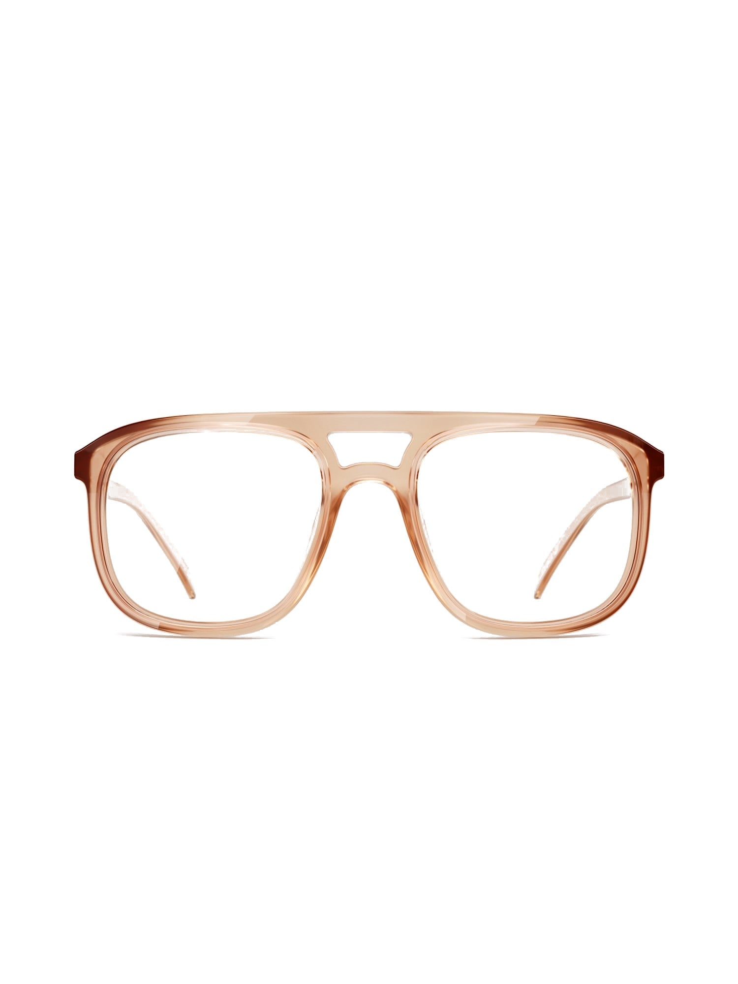 Stoggles Aviator, redwood frame, front view