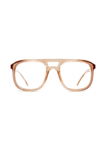 Stoggles Aviator, redwood frame, front view