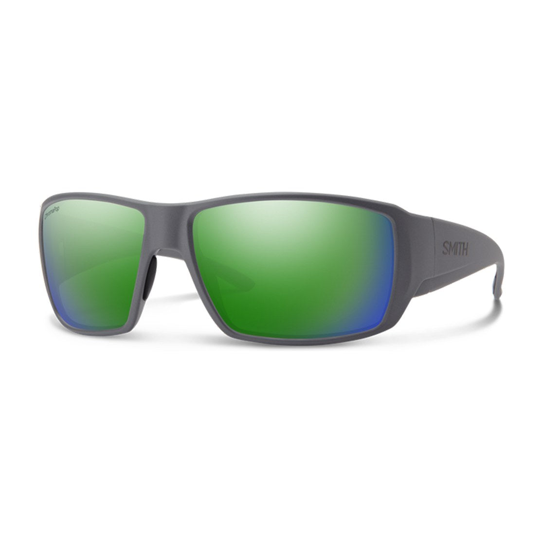 Guide's Choice Matte Cement Frame + ChromaPop Glass Polarized Green Mirror Lens