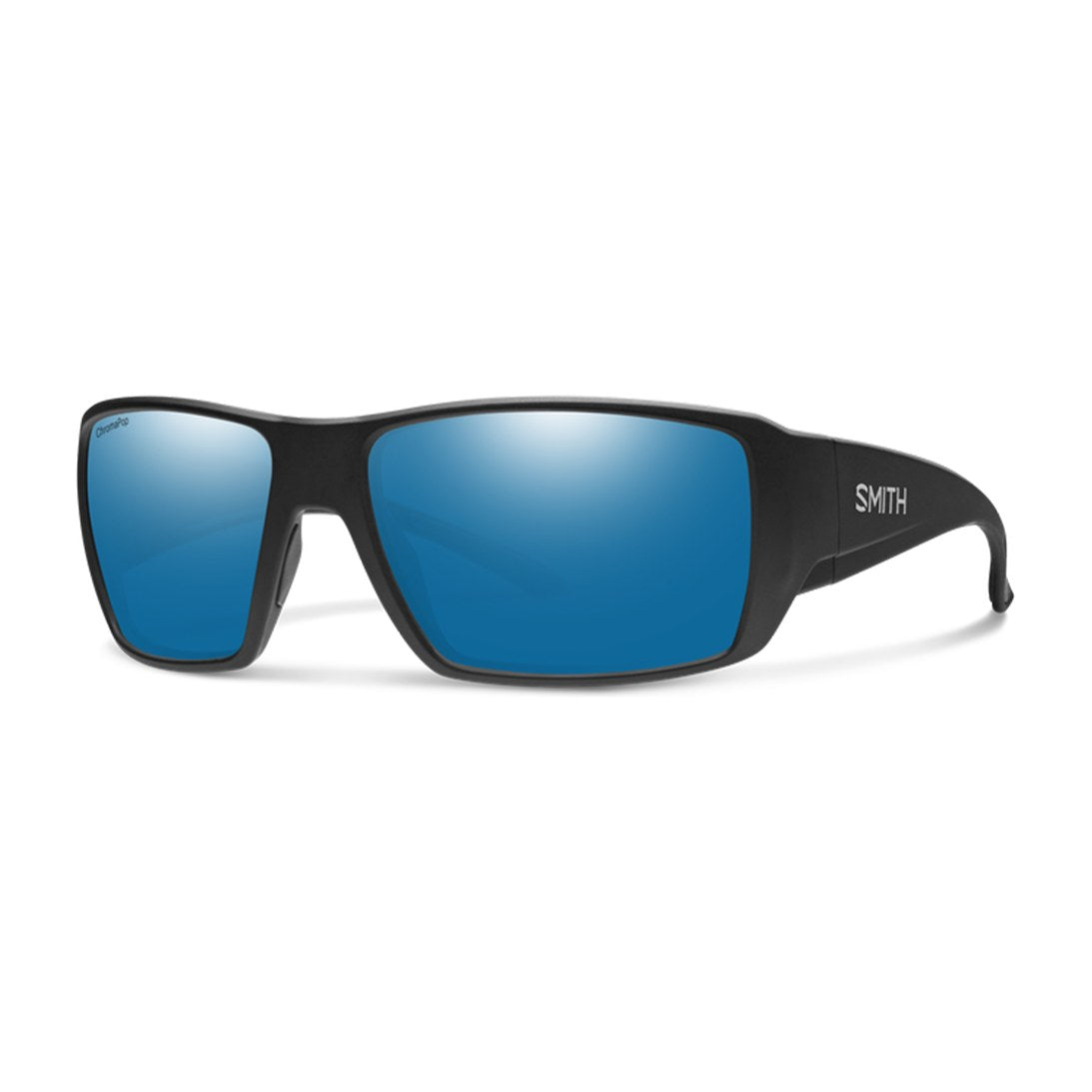 Guide's Choice XL Matte Black + ChromaPop Glass Polarized Blue Mirror Lens