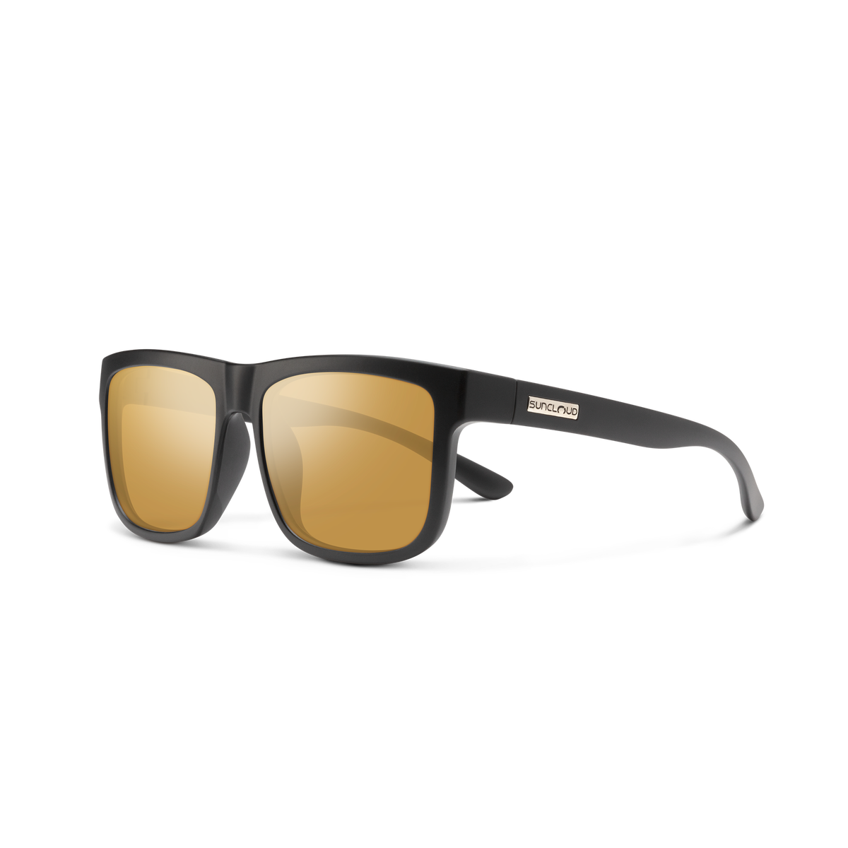 Quiver Matte Black + Polarized Sienna Mirror Lens