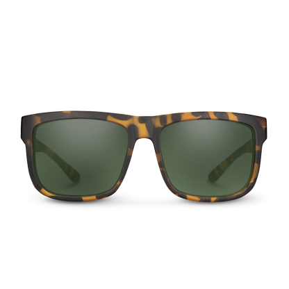 Quiver Matte Yellow Tortoise + Polarized Gray Green Lens