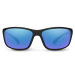 Matte Black + Polarized Blue Mirror Lens