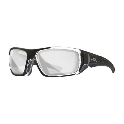 Wiley X Enzo Z87 safety sunglasses - Matte Black Frame / Clear Lens